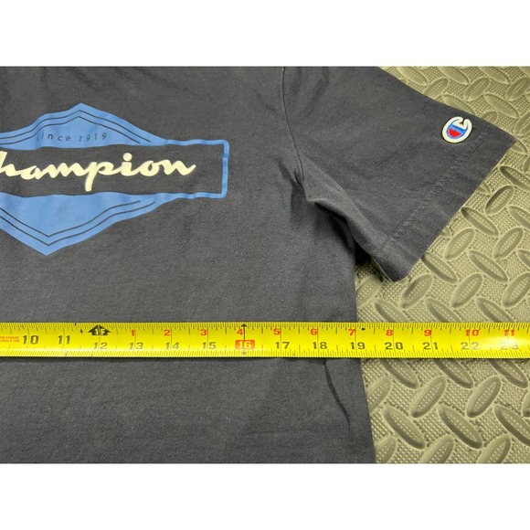 Champion Shirt Adult Medium Blue Short Sleeve Casual Athletic Outdoor Active Men - Picture 11 of 12